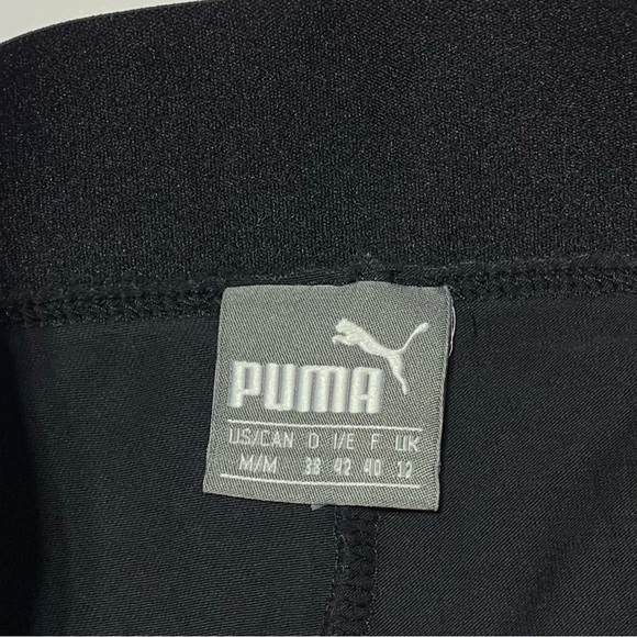 Puma Women’s Black Pink Leaves Print On Sides Lightweight Leggings Size XS/Small - Picture 5 of 12